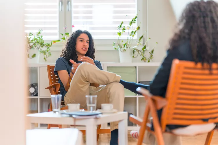 teen being counselled